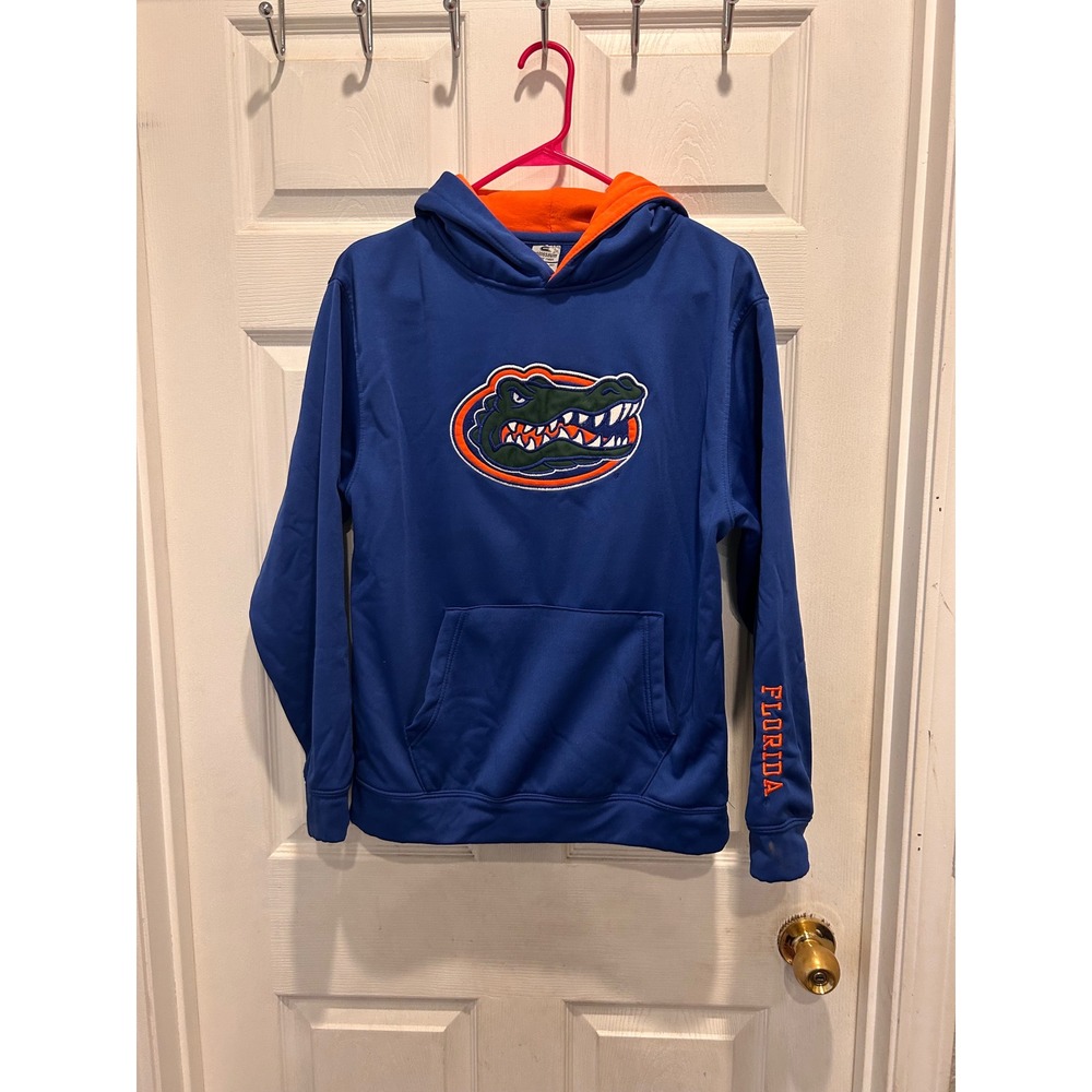 Colosseum Florida Gators Youth Small 8 10 Blue Orange Hoodie Sweatshirt NCAA